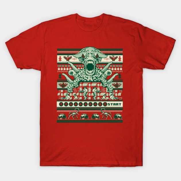 A Contra Family Christmas T-Shirt by Blueswade